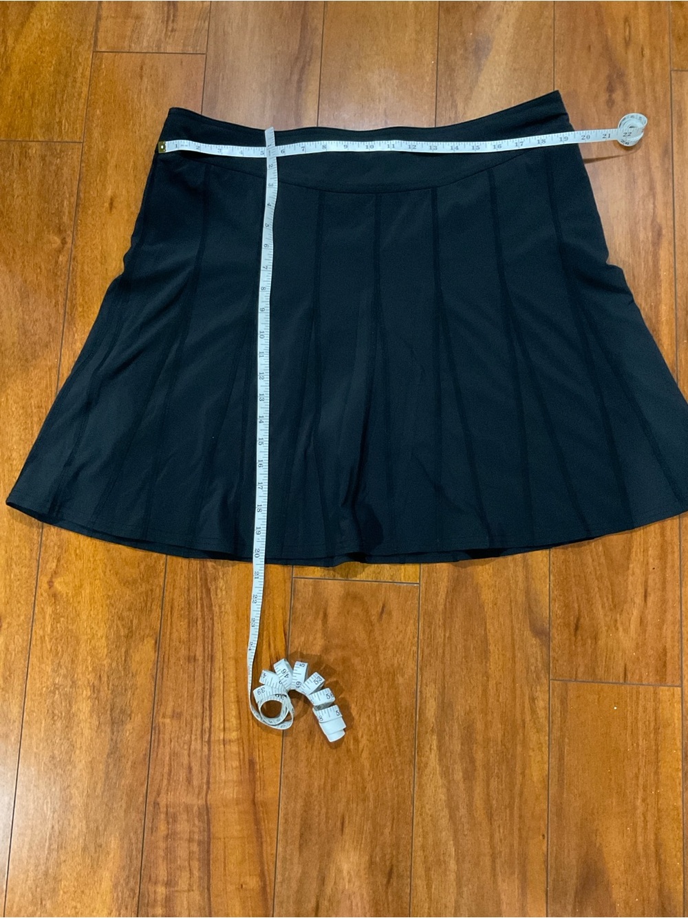 Athleta Black Pleated Athletic Skirt